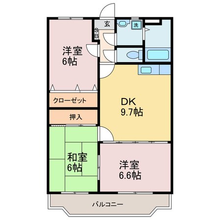 ユーミーつばきの物件間取画像